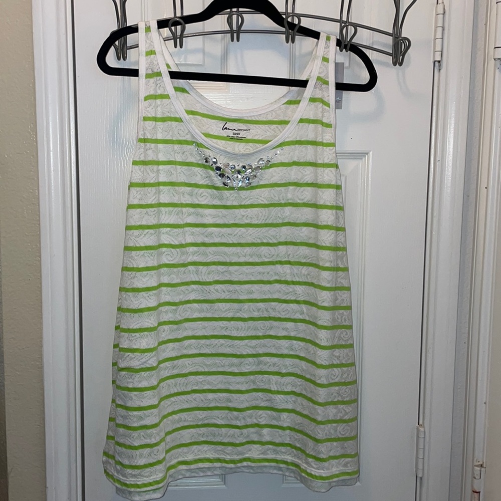 Lane Bryant tank top w rhinestones
